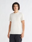Calvin Klein Chenille Tee, Eggshell product photo View 02 S