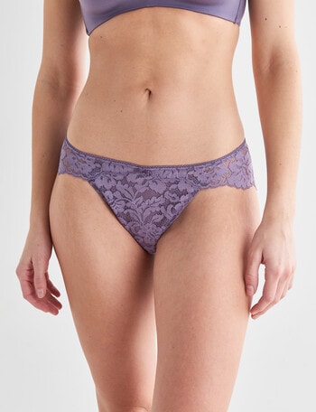 Lyric Cherie Lace Bikini Brief, Purple Sage product photo