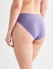 Lyric Cotton-Elastane Bikini Brief, Purple Sage product photo View 02 S