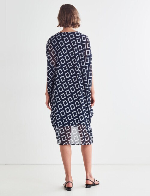 Jigsaw Cascade Tuck Dress , Navy Dresses