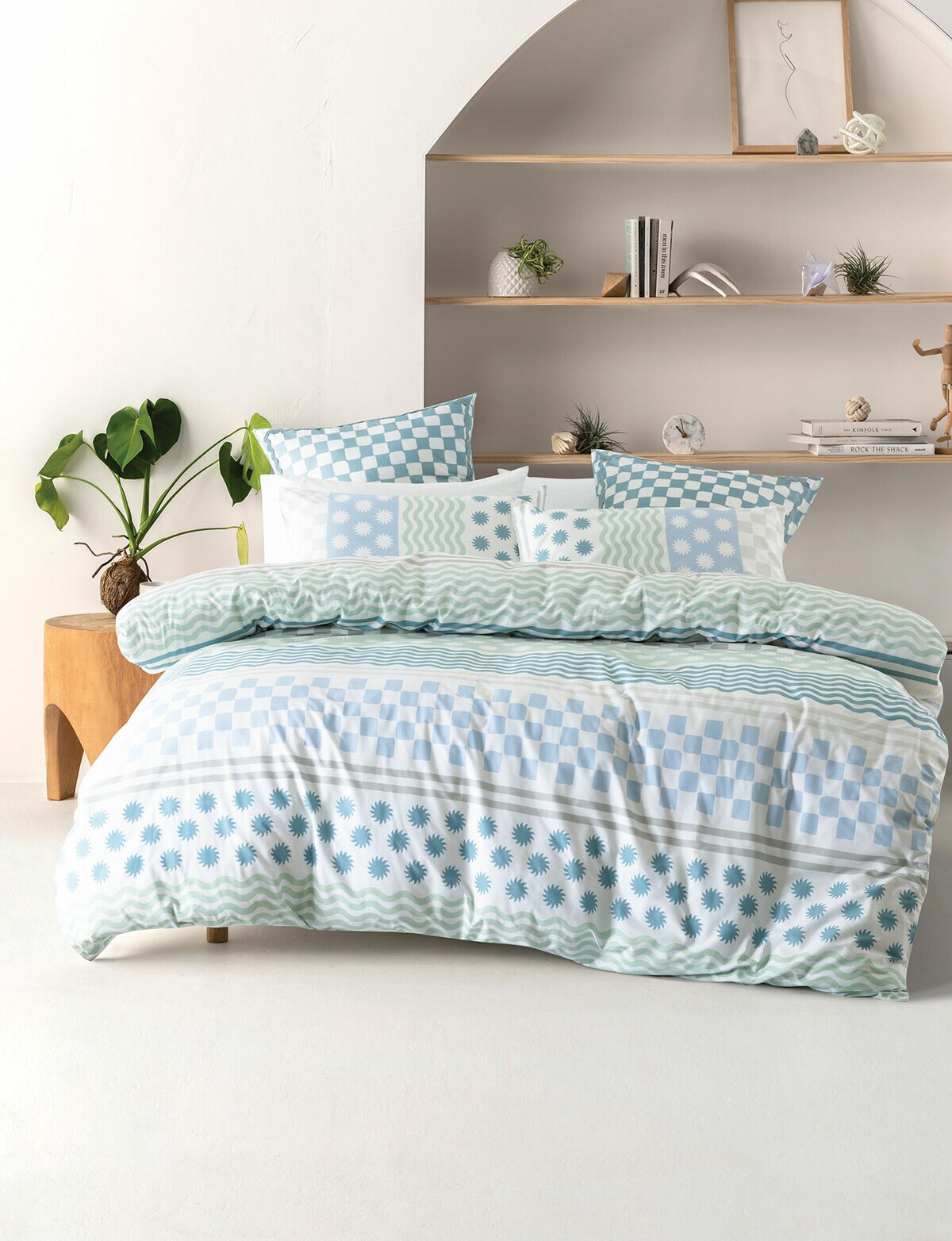 Linen House Noto Duvet Cover Set, Seafoam Duvet Covers & Coordinates