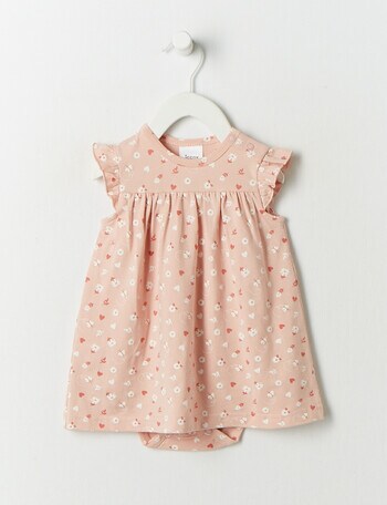 Teeny Weeny Daisy Flower Knit Dress, Pink product photo