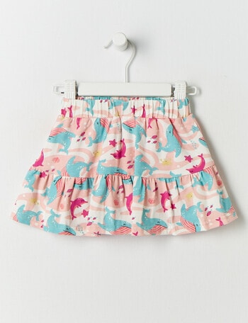 Teeny Weeny Whale Skort, Pink product photo
