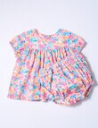 Teeny Weeny In Bloom Flower Top And Bloomer Set, Pink product photo View 03 S