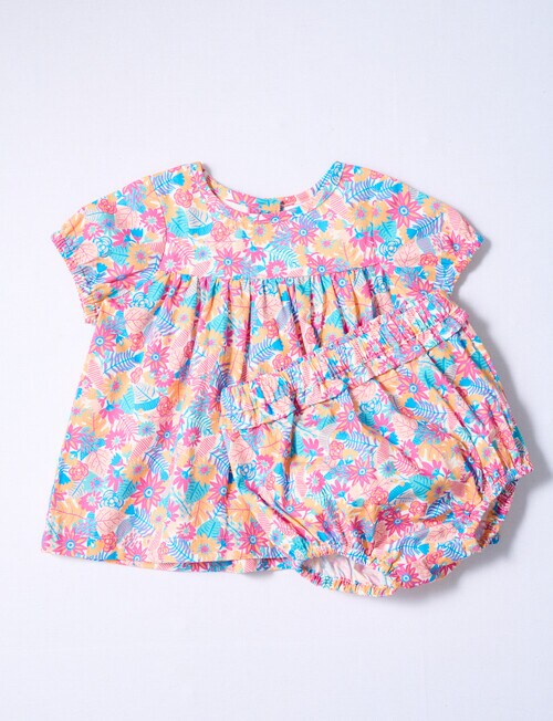 Teeny Weeny In Bloom Flower Top And Bloomer Set, Pink product photo View 03 L