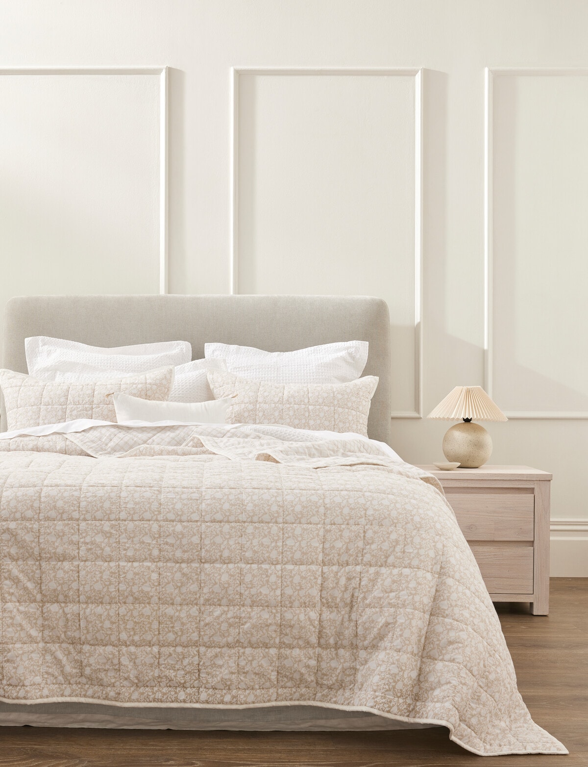 Kate Reed Monsoon Coverlet, White - Duvet Covers & Co-ordinates