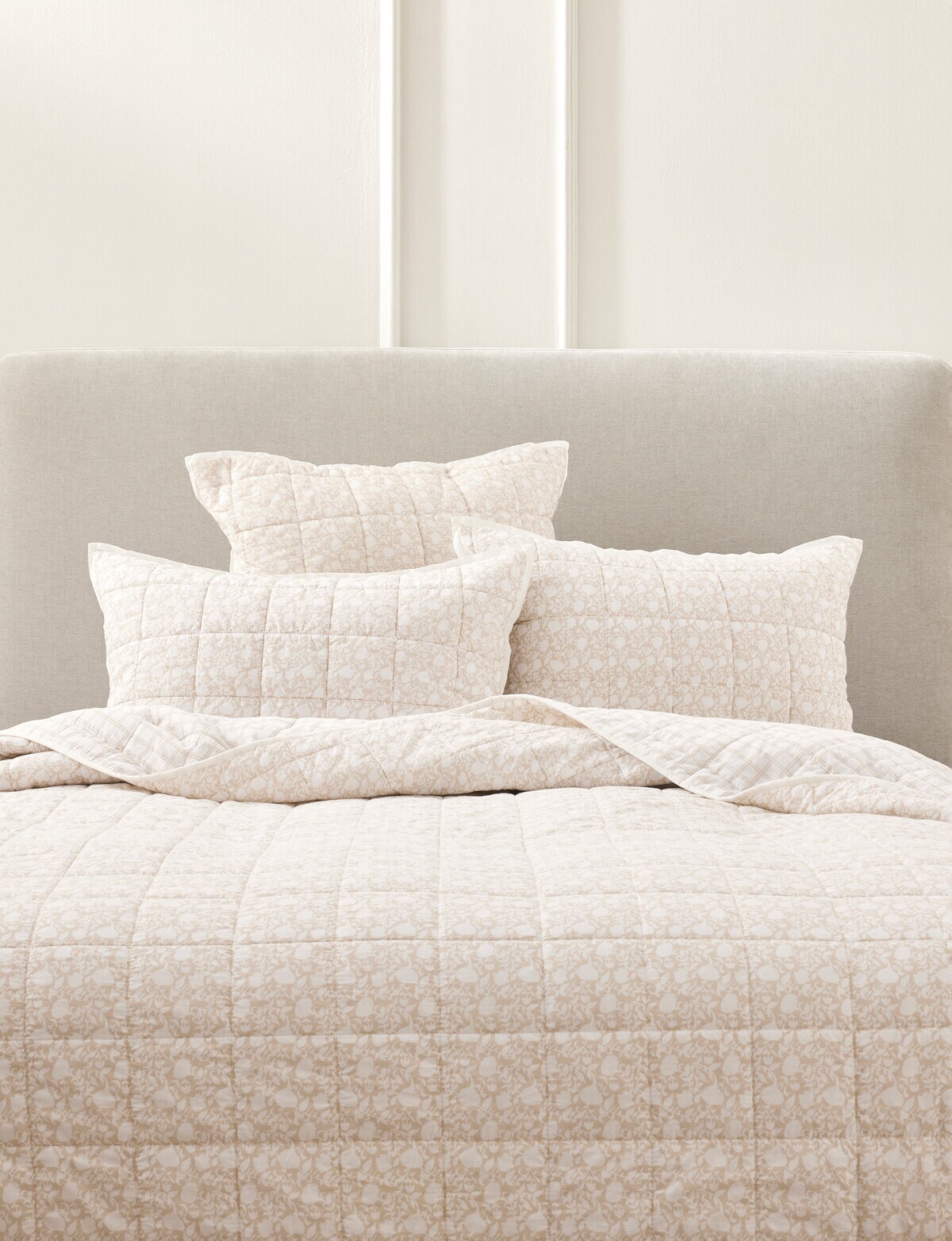 Kate Reed Monsoon Standard Pillowcase, White - Duvet Covers & Co-ordinates