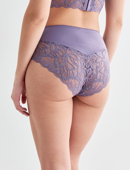 Lyric Sienna Lace Full Brief, Purple Sage product photo View 02 L