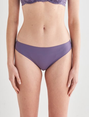 Lyric Juliet Laser Lace Bikini Brief, Purple Sage product photo