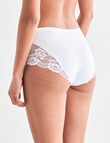 Lyric Chanice Lace Boyleg Brief, White product photo View 02 S