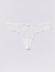 Lyric Marlene Lace G-String, White product photo View 02 S