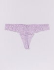 Lyric Marlene Lace G-String Brief, Thistle product photo View 02 S