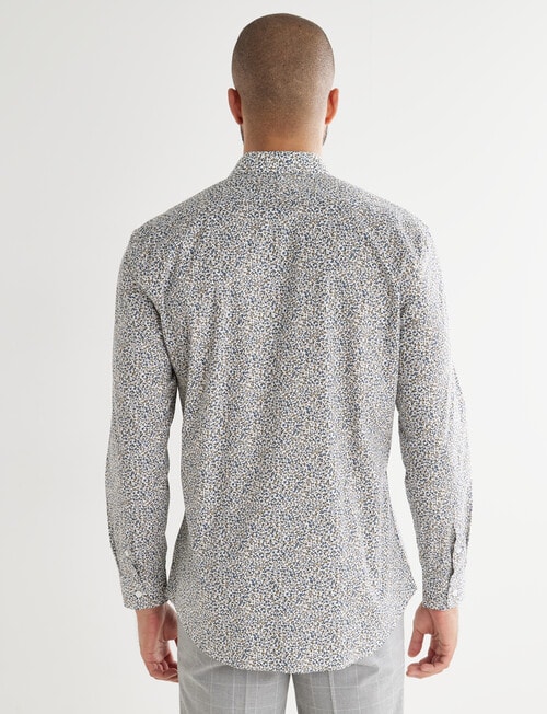 L+L Floral Ditsy Long-Sleeve Shirt, White product photo View 02 L