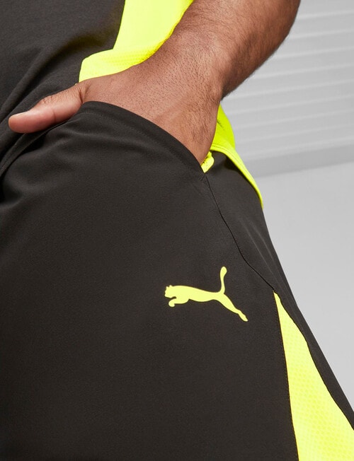 Puma Fit Ultrabreathe 7" Woven Short, Black & Yellow product photo View 06 L