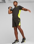 Puma Fit Ultrabreathe 7" Woven Short, Black & Yellow product photo View 07 S