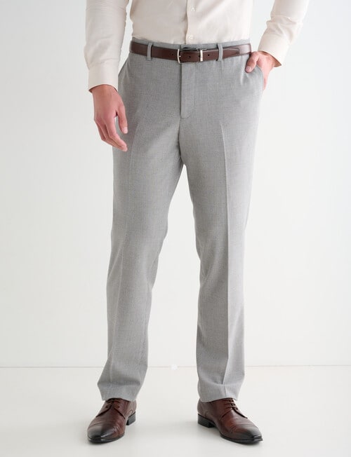 Laidlaw + Leeds Tailored Houndstooth Pant, Grey & Blue product photo View 08 L