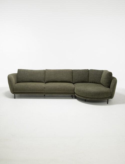 LUCA Furniture Milan Fabric 2 Seater Sofa with Right Hand Corner product photo View 02 L