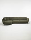 LUCA Furniture Milan Fabric 2 Seater Sofa with Left Hand Corner product photo