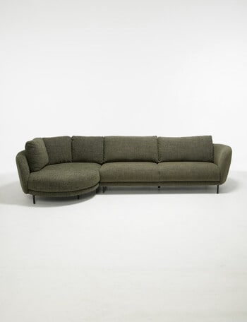 LUCA Furniture Milan Fabric 2 Seater Sofa with Left Hand Corner product photo
