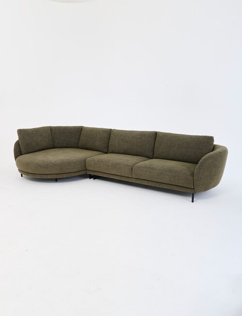 LUCA Furniture Milan Fabric 2.5 Seater Sofa with Left Hand Corner product photo View 02 L