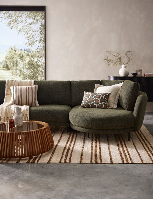 LUCA Furniture Milan Fabric 2 Seater Sofa with Right Hand Corner product photo View 08 L