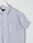 No Issue Short Sleeve Linen Shirt, Ink product photo View 02 S