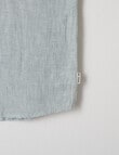 No Issue Short Sleeve Linen Shirt, Mint product photo View 03 S