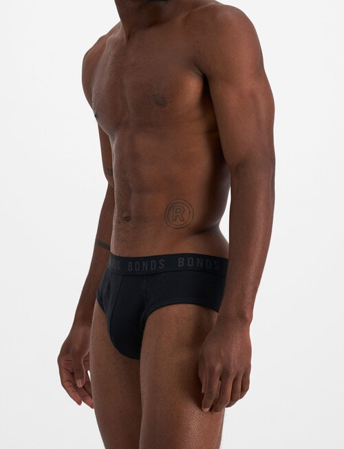 Bonds Damn Dry Briefs, Black product photo View 03 L