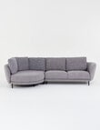 LUCA Furniture Milan Fabric 2 Seater Sofa with Left Hand Corner product photo View 03 S