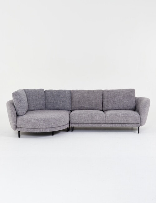 LUCA Furniture Milan Fabric 2 Seater Sofa with Left Hand Corner product photo View 03 L