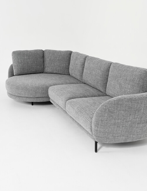 LUCA Furniture Milan Fabric 2 Seater Sofa with Left Hand Corner product photo View 04 L