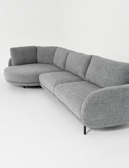 LUCA Furniture Milan Fabric 2.5 Seater Sofa with Left Hand Corner product photo View 04 L