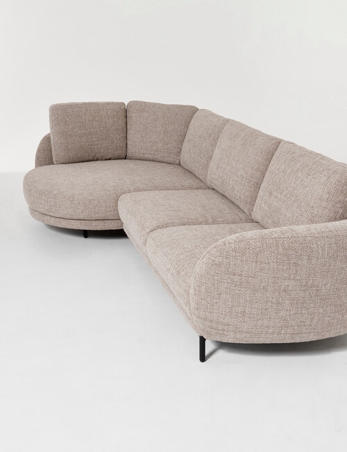 LUCA Furniture Milan Fabric 2 Seater Sofa with Left Hand Corner product photo View 04 L