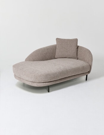LUCA Furniture Milan Fabric Daybed With Right Arm product photo