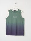 No Issue Tie Dye Tank, Pine product photo