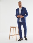 Laidlaw + Leeds Tailored Linen Blend Jacket, Navy product photo View 03 S