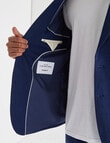 Laidlaw + Leeds Tailored Linen Blend Jacket, Navy product photo View 05 S