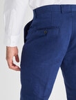 Laidlaw + Leeds Tailored Linen Blend Pant, Navy product photo View 04 S