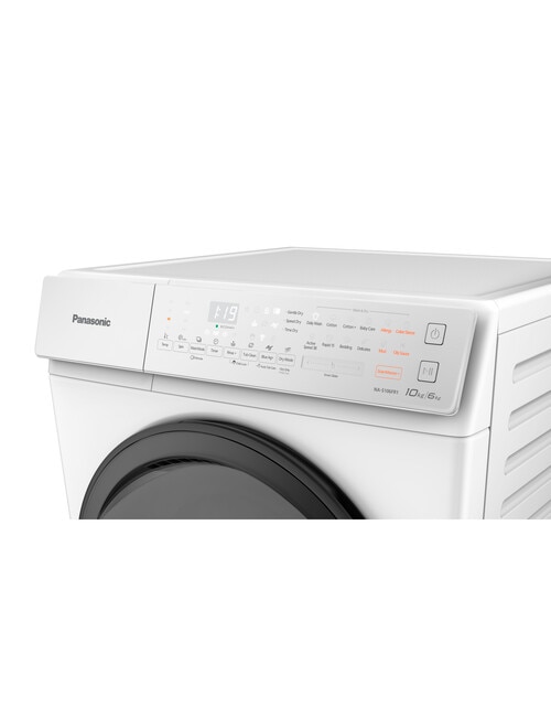 Panasonic 10kg Washing Machine & 6kg Condenser Dryer Combo, White, NA-S106FR1WA product photo View 05 L