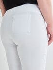Studio Curve Bengaline Crop Pant, White product photo View 04 S