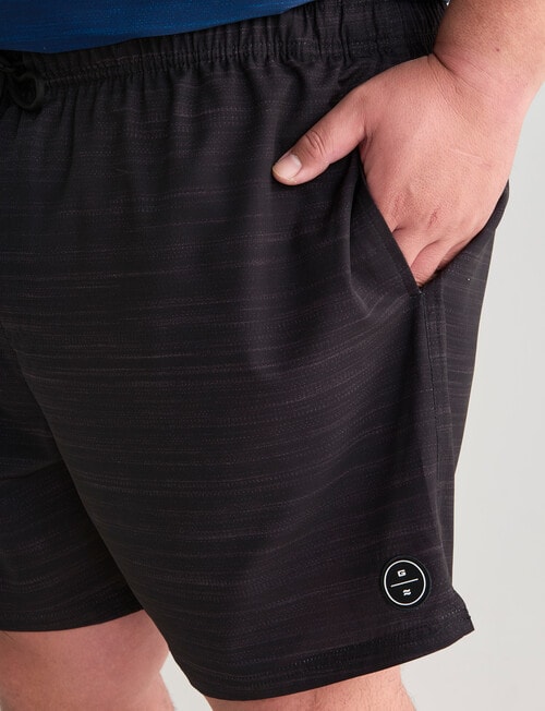Gasoline King Size Swim Shorts, Black product photo View 04 L
