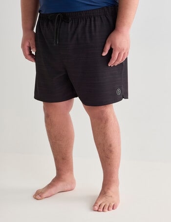 Gasoline King Size Swim Shorts, Black product photo
