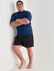 Gasoline King Size Swim Shorts, Black product photo View 03 S