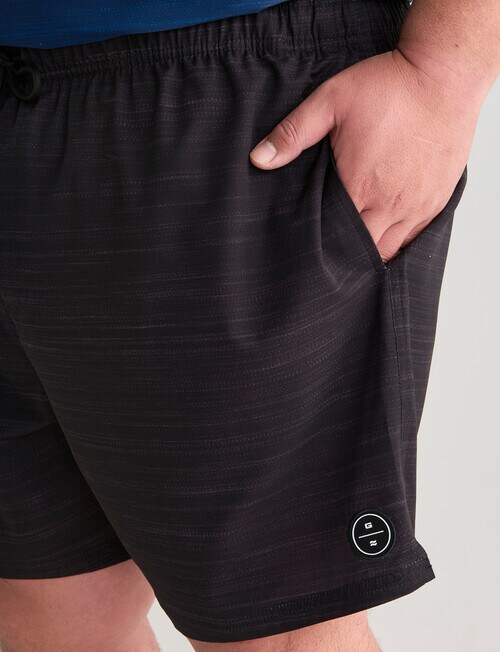 Gasoline King Size Swim Shorts, Black product photo View 04 L