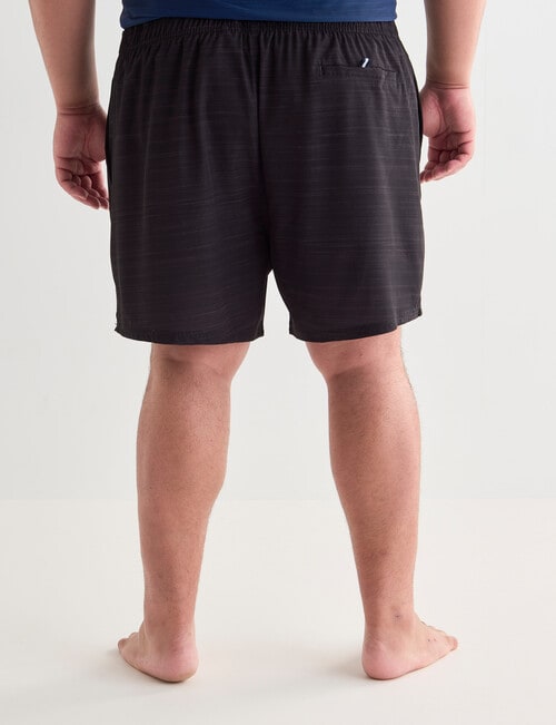 Gasoline King Size Swim Shorts, Black product photo View 02 L