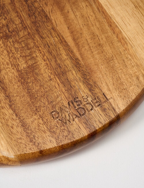 Davis & Waddell Acacia & Brass Serving Board, 32cm product photo View 04 L