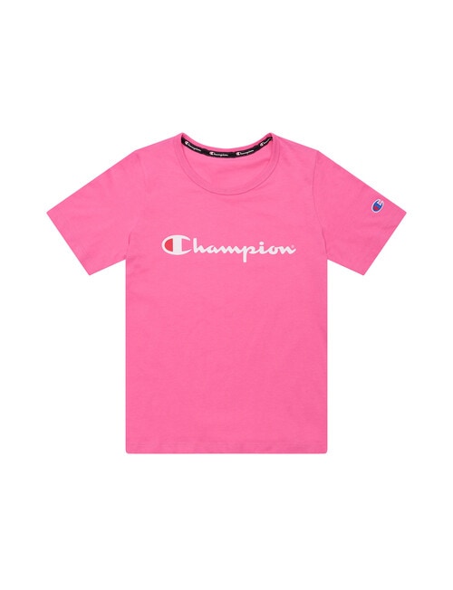 Champion Script Tee, Pink Kiss product photo