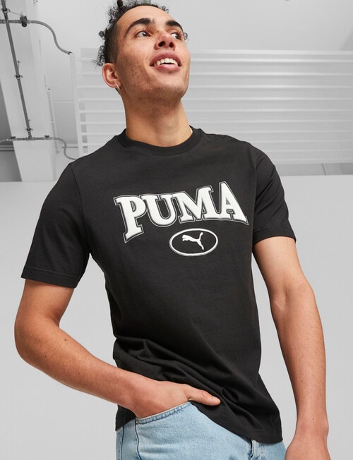 Puma Squad Tee, Black product photo View 03 L