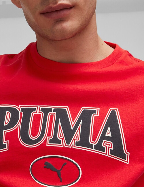 Puma Squad Tee, Red product photo View 04 L