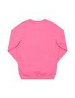 Champion Kids Graphic Crew Sweatshirt, Pink Kiss product photo View 02 S